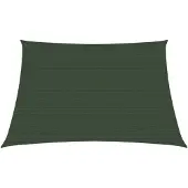 vidaXL Voile d'ombrage 160 g/m² Vert foncé 4/5x4 m PEHD