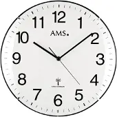 AMS Horloge murale radio, mouvement radio, D32x5cm, 5960