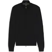 BOSS Pull zippé en laine mérinos