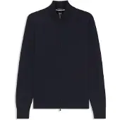 BOSS Pull zippé en laine mérinos