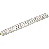 Sola Mètre pliant en plastique 4 volets 1 m blanc