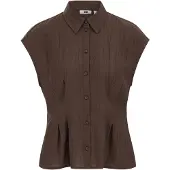 We fashion Chemisier marron