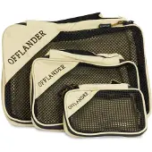 Offlander Zestaw Organizerów Na Ubrania, Organisateur de voyage, Marron, Beige