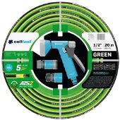 Cellfast Chariot pour tuyau d'arrosage - - Green 1/2'' 20m Energo - Diamètre 1/2'' - 20 m - 5 couches/30 bar