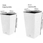 Prosperplast Pot De Fleur High Rato 19l 45x24x24 Cm