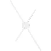 Lyora Applique murale design Akro blanc
