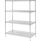 Vogue Étagère de rangement en fil d'acier avec étagères réglables 1525 x 1840 x 610 mm