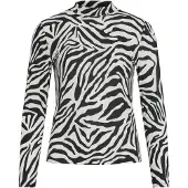 Vila T-shirt 'Leoa' noir / blanc