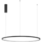 Lyora Suspension ronde Tarquin noir Ø 80cm