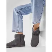 Emu australia Bottes en peluche - Wallaby Mini - Charbon - - 37 - Bottes en peluche