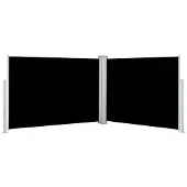vidaXL Store latéral extensible noir 120 x 1000 cm
