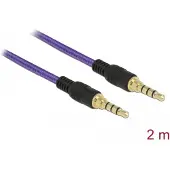 DeLOCK 85599 câble audio 2 m 3,5mm Violet