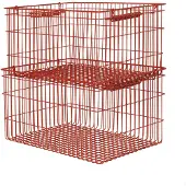 Ferm Living Cala Stackable Lot de 2 Poppy Red