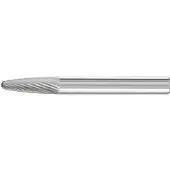 PFERD Fraise sur tige RBF Ø 6 mm Longueur de la tête 18 mm Ø de la tige 6 mm Denture carbure 5