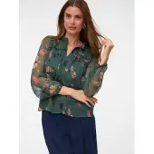 Vero Moda Chemisier 'VMMilla' jade / rose / noir / blanc