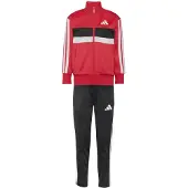 Adidas Survêtement 'Seasonal Essentials Tiberio' rouge / noir / blanc