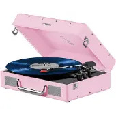 Mixx Revival 55 Stereo Vinyl Record Deck rose (Manuel), Platine, Pink