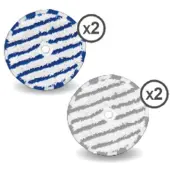 Rowenta Pads de serpillière ZR009503 pour tête Aerospin x4