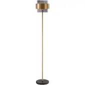 Lyora Lampadaire Sianna noir avec or