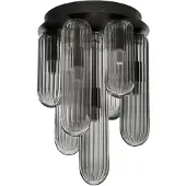 Nova Luce Plafonnier design Gustave noir 7 lumières