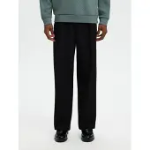 Selected Pantalon à plis 'SLH220-FINN' noir
