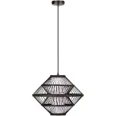 Lucide Lampe pendante noire Pasquino Ø 40cm