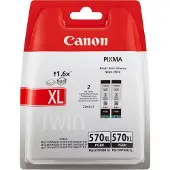 Canon Cartouche d'encre noire à haut rendement PGI-570BK XL (double pack)