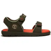 Timberland Perkins Row Backstrap Nubuck Youth Sandals Vert EU 35 Enfants