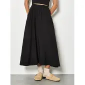 Apricot Jupe 'Midaxi' noir