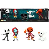 Jada Set de 4 Nightmare Before Christmas 4cm Nanofigures Metalic