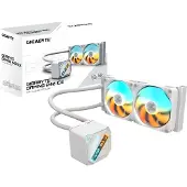 Gigabyte Refroidissement - ventilation - watercooling Vodní chladi GAMING 240 ICE, 2x120mm, ARGB, LGA1851, AM5, blanc