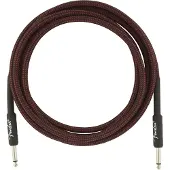 Fender Professional 10ft Straight Instrument Cable Red Tweed