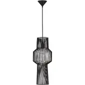 Nova Luce Suspension Bohème Bredo Ø 21cm noir