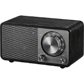 Sangean WR-7 Plus midnight oak Radio de table portable rétro avec Bluetooth