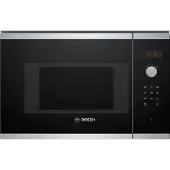 Bosch Four à micro-ondes encastrable Serie 4 BFL523MS0 20 L 800 W Acier inoxydable noir