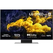 LG QNED evo AI MiniLED 50QNED86B6B, 127 cm (50 pouces), 3840 x 2160 pixels, technologie QNED MiniLED, télévision intelligente, Wi-Fi, couleur noire