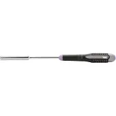 Bahco Ergo Long Mouth With Rubber Handle 11x125 Mm Hex Socket Screwdriver Argenté