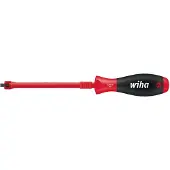 Wiha 32871 Tournevis SoftFinish Fente avec manchon de serrage - 6,0 mm x 175 mm