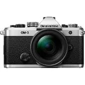 OM SYSTEM Appareil photo hybride OM-3 Argent + Objectif M.Zuiko Digital 12-45 mm
