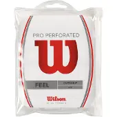 Wilson Pro Perforated Tennis Overgrip 12 Units Rouge,Blanc