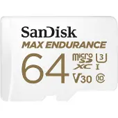 SanDisk SDSQQVR-064G-GN6IA SD MicroSD Card 64GB Max Endurance inkl. Adapter