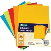 D.Rect Papier à copier A4 multicolore 250 feuilles (A4, 250 feuilles)