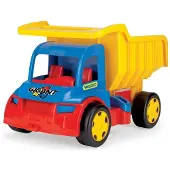 Wader Camion-benne géant bleu et jaune