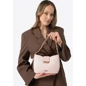 WITTCHEN Sac à bandoulière pour femme, rose, tissé, polypropylène