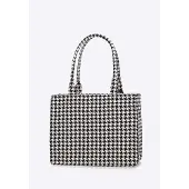 WITTCHEN Sac à main de la collection Elegance, en tissu à motifs avec franges amovibles