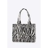 WITTCHEN Sac à main de la collection Elegance, en tissu à motifs avec franges amovibles