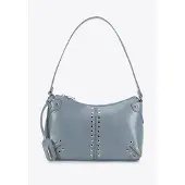 WITTCHEN Sac à bandoulière pour femme avec rivets, bleu,