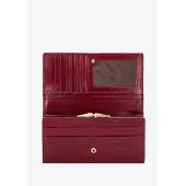 WITTCHEN Femmes Grand porte-monnaie rouge en cuir véritable