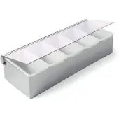 Hendi Récipient de barman pour additifs de boissons, 5 compartiments, acier - Hendi 552100