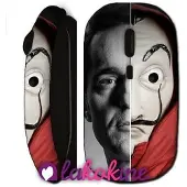 MANIACASE Souris sans fil - La Casa de Papel - Berline Dali - Clé USB incluse - Compatible Mac et PC - WiFi